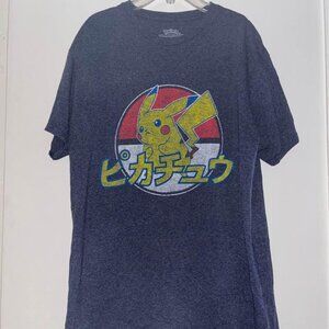 Pokemon Pikachu Graphic Tee, Medium, Like New